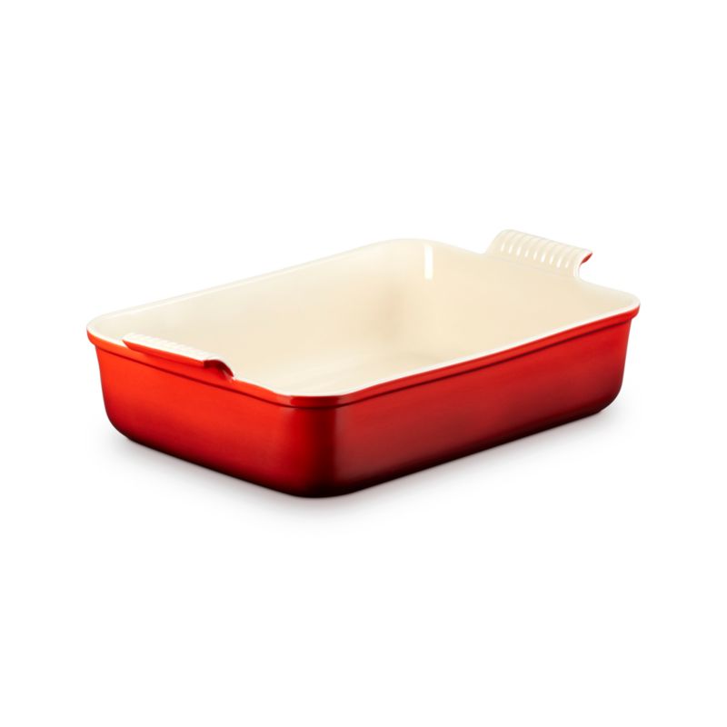 Le Creuset ® Heritage 6.75-Qt. Cerise Deep Rectangular Lasagna Dish - image 4 of 5