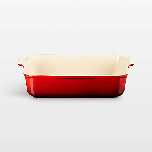 Le Creuset ® Heritage 6.75-Qt. Cerise Deep Rectangular Lasagna Dish