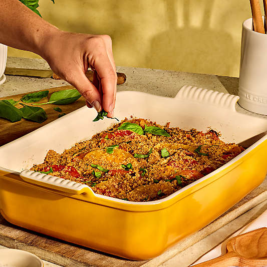 Le Creuset ® Heritage 6.75-Qt. Nectar Deep Rectangular Lasagna Dish