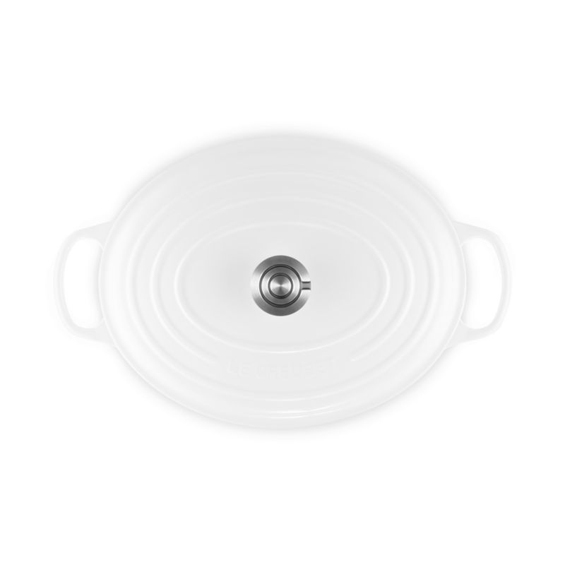 Le Creuset ® Signature 6.75-Qt. White Enameled Cast Iron Oval Dutch Oven - image 1 of 8