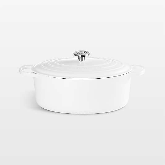 Le Creuset ® Signature 6.75-Qt. White Enameled Cast Iron Oval Dutch Oven
