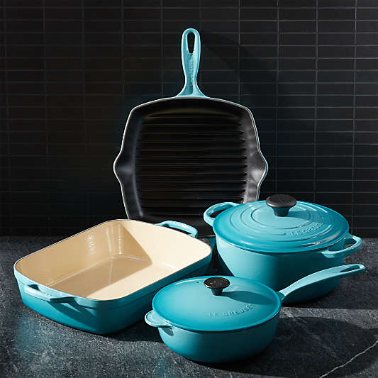 Le Creuset ® Caribbean 6-Piece Cast Iron Signature Set