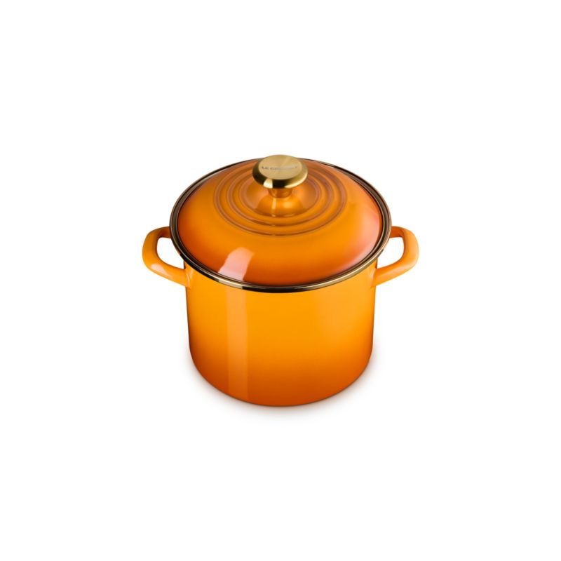 Le Creuset ® 6-Qt. Persimmon Enameled Stockpot - image 3 of 6