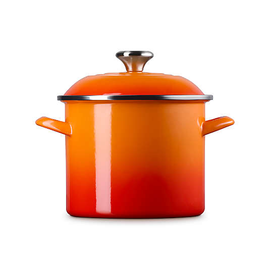 Le Creuset ® 6-Qt. Flame Enameled Stockpot with Stainless Steel Knob