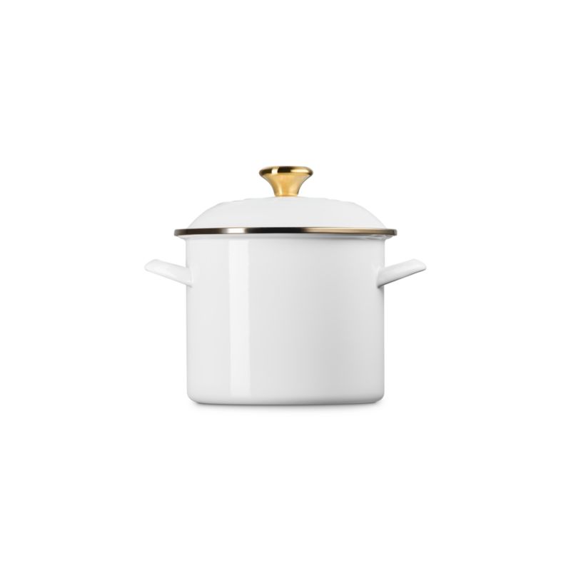 Le Creuset ® 6-Qt. White Enameled Stockpot - image 1 of 6