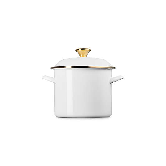 Le Creuset ® 6-Qt. White Enameled Stockpot