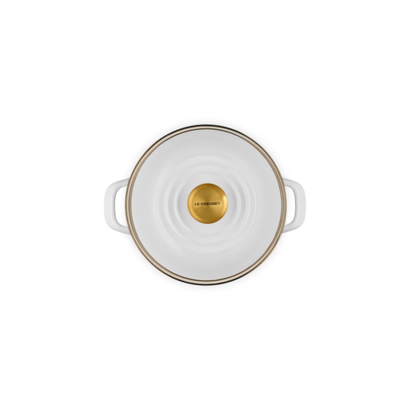 Le Creuset ® 6-Qt. White Enameled Stockpot - image 2 of 6