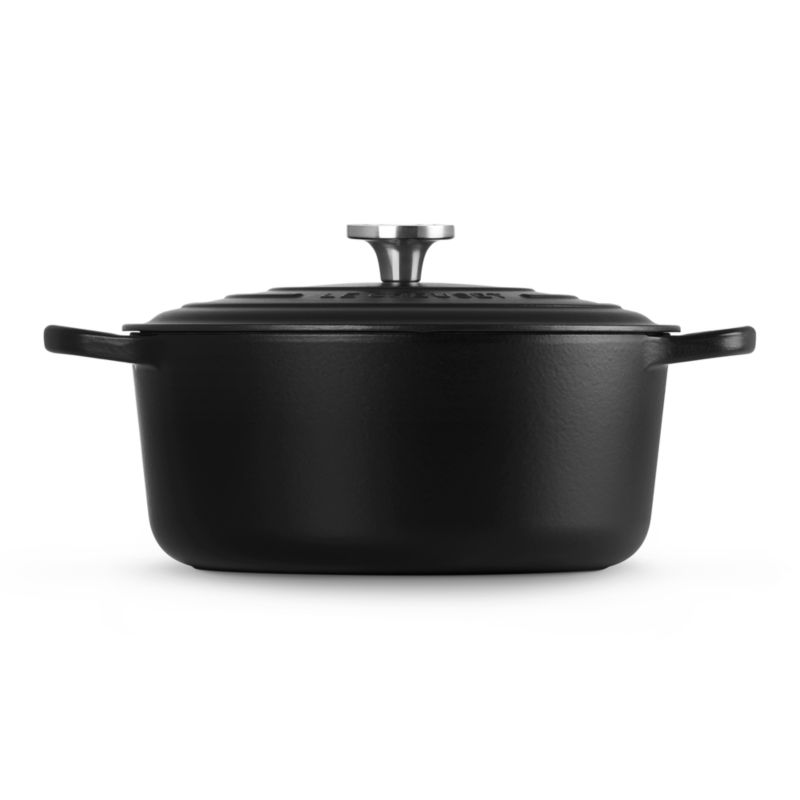 Le Creuset ® Signature 7.25-Qt. Licorice Black Enameled Cast Iron Dutch Oven - image 2 of 11