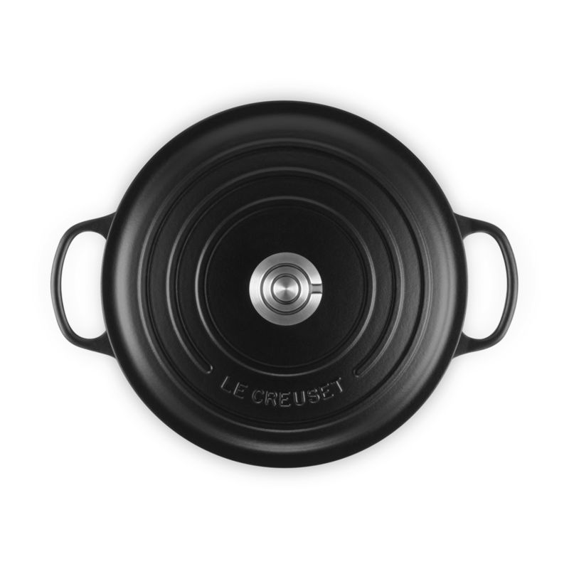 Le Creuset ® Signature 7.25-Qt. Licorice Black Enameled Cast Iron Dutch Oven - image 5 of 11