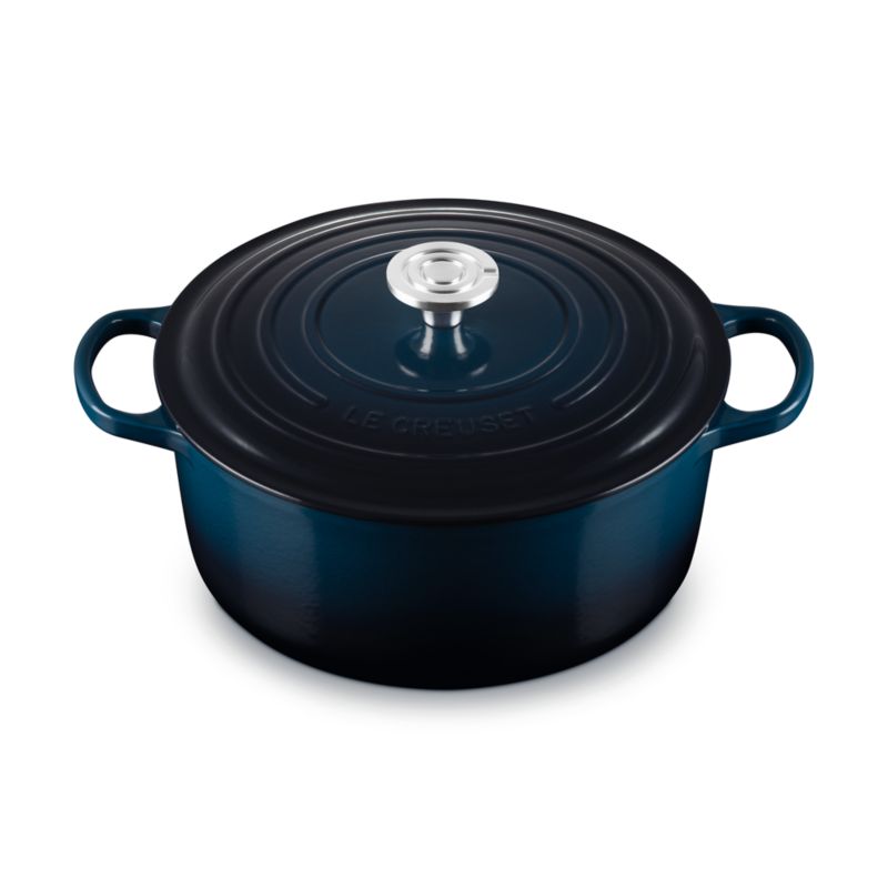 Le Creuset ® Signature 6.7L/7.25-Qt Nuit Enameled Cast Iron Round Dutch Oven - image 6 of 14