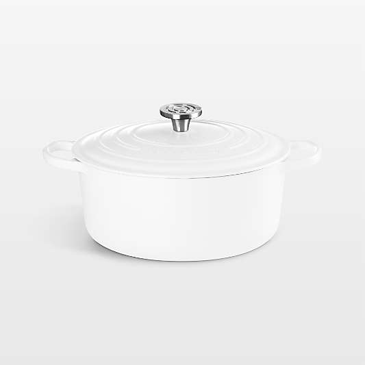 Le Creuset ® Signature 7.25-Qt. White Enameled Cast Iron Dutch Oven