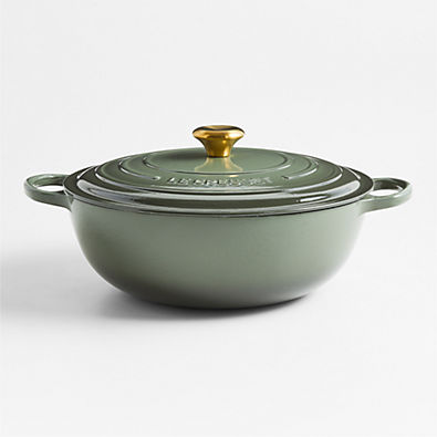 View Le Creuset ® Signature 7.5-Qt. Thyme Enameled Cast Iron Chef Oven details