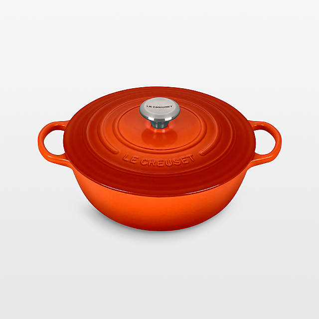  Le Creuset Enameled Cast Iron Signature Chef's Oven, 7.5 qt.,  Flame: Home & Kitchen