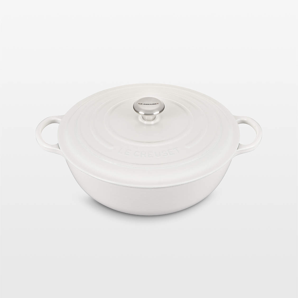Le Creuset Signature 7.5-Qt. Cream Enameled Cast Iron Chef Oven