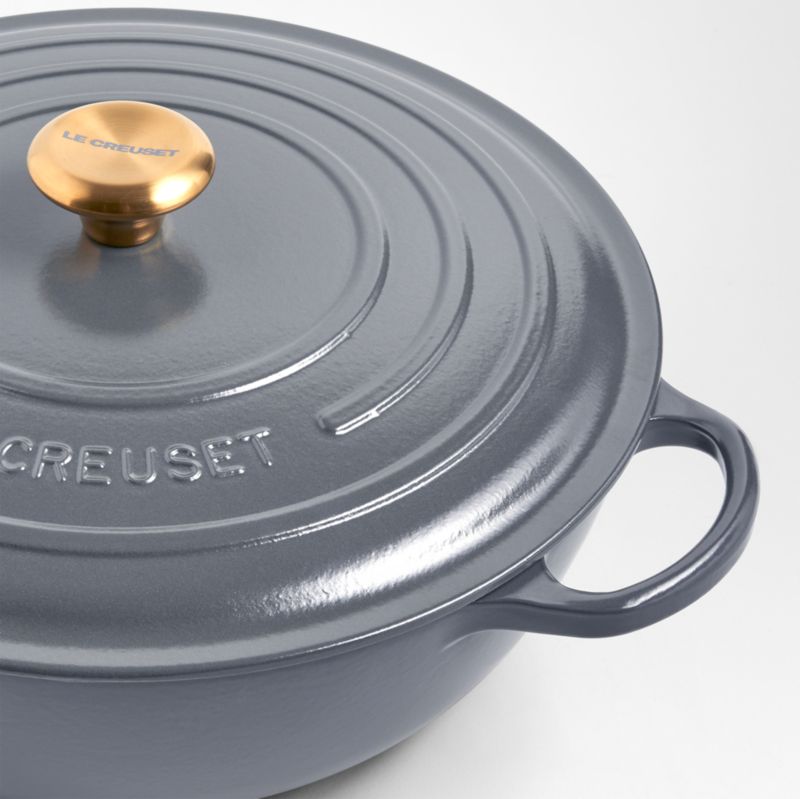 Le Creuset Signature 7.5-Qt. Graphite Enameled Cast Iron Chef Oven ...