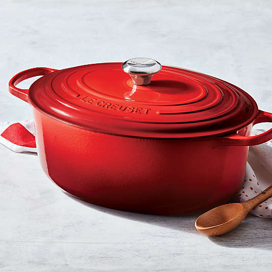 Le Creuset ® Signature 8-Qt. Cerise Enameled Cast Iron Oval Dutch Oven