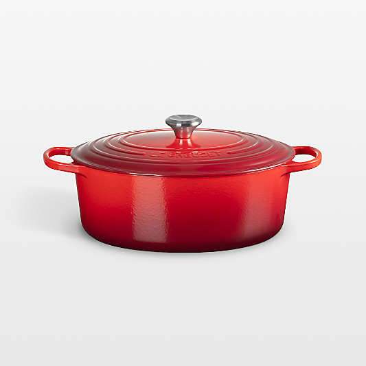 Le Creuset ® Signature 8-Qt. Cerise Enameled Cast Iron Oval Dutch Oven
