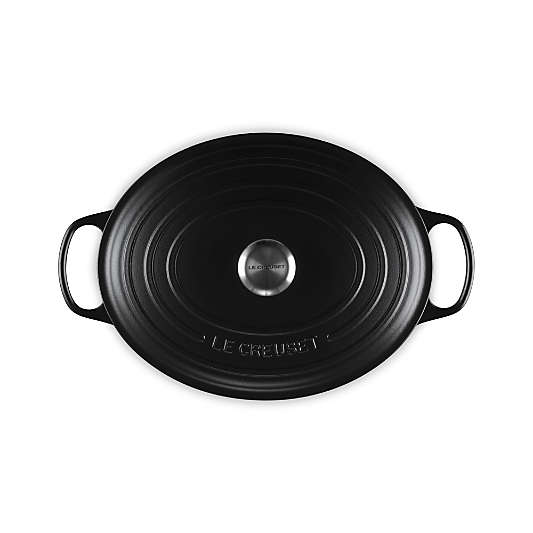 Le Creuset Signature ® 8-Qt. Licorice Enameled Cast Iron Oval Dutch Oven