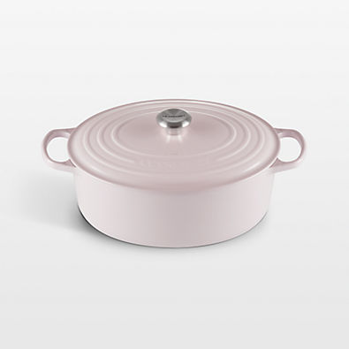 View Le Creuset ® Signature 8-Qt. Shallot Enameled Cast Iron Oval Dutch Oven details