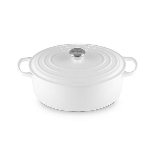 Le Creuset ® Signature 8-Qt. White Enameled Cast Iron Oval Dutch Oven