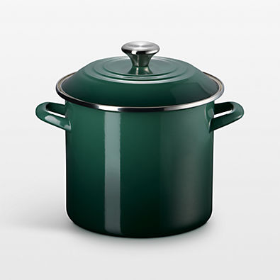 View Le Creuset ® 8-Qt. Artichaut Enameled Stockpot with Stainless Steel Knob details