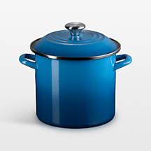 Le Creuset 16-Qt. Marseille Enameled Stockpot with Stainless Steel