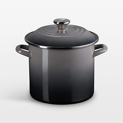Le Creuset ® 8-Qt. Oyster Enameled Stockpot with Stainless Steel Knob