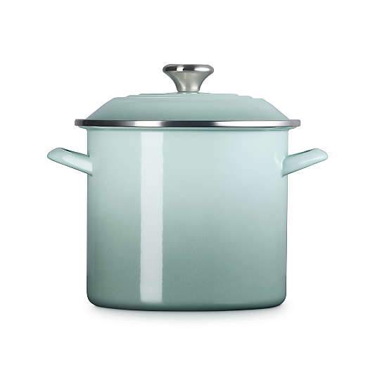 Le Creuset ® 8-Qt. Sea Salt Enameled Stockpot with Stainless Steel Knob