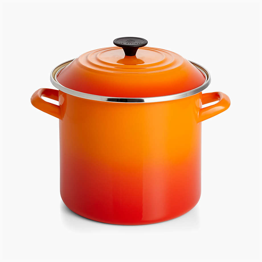 Le Creuset Flame Orange 8-Quart Enameled Stockpot