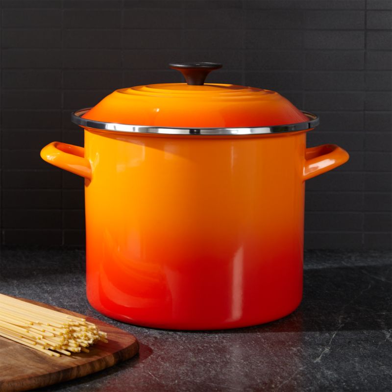 Le Creuset 10 Quart Stockpot - Flame - Winestuff