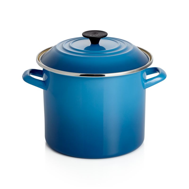 Le Creuset Marseilles 8-Qt. Enameled Stock Pot | Crate and Barrel