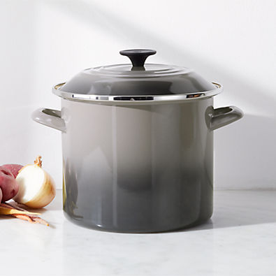 View Le Creuset ® Oyster 8-Qt. Enameled Stockpot details