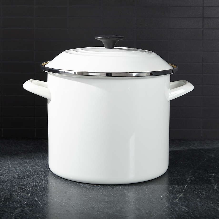 Eater x Heritage Steel 8 Quart Stock Pot with Lid, Made in USA, 5 Ply Fully Clad