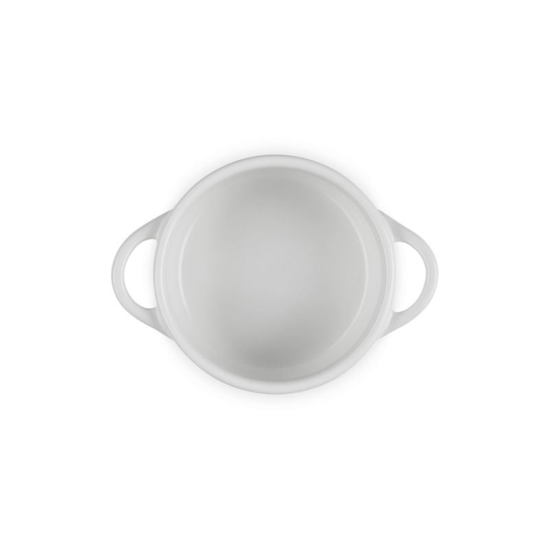 Le Creuset ® 8 oz. White Holly Mini Round Cocotte with Gold Knob - image 2 of 6