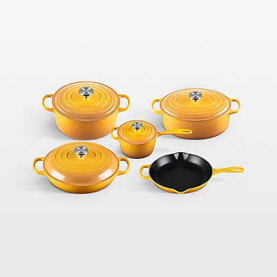 Le Creuset ® Signature Nectar Enameled Cast Iron 9-Piece Cookware Set