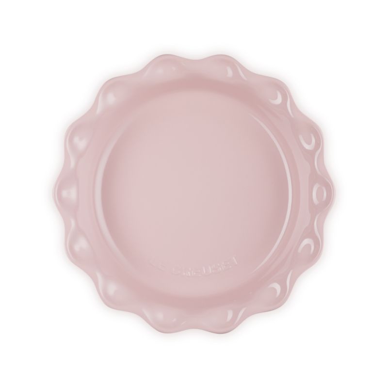 Le Creuset ® Heritage 9" Chiffon Pink Stoneware Pie Dish - image 1 of 4