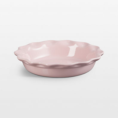 View Le Creuset ® Heritage 9" Chiffon Pink Stoneware Pie Dish details