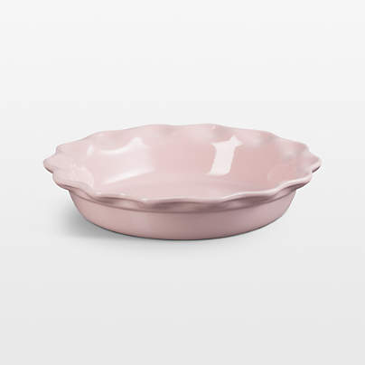 Le Creuset ® Heritage 9" Chiffon Pink Stoneware Pie Dish