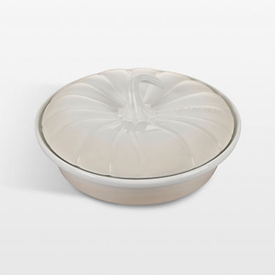 View Le Creuset ® 9" Figural Meringue Pumpkin Covered Baker details