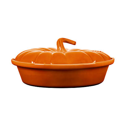 Le Creuset Stoneware 9 Pumpkin Shaped Baker with Lid