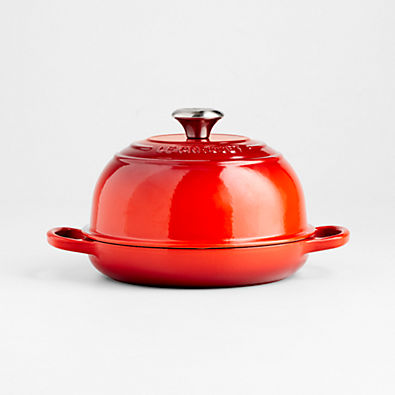 View Le Creuset ® 9.5" Cerise Red Enameled Cast Iron Bread Oven details