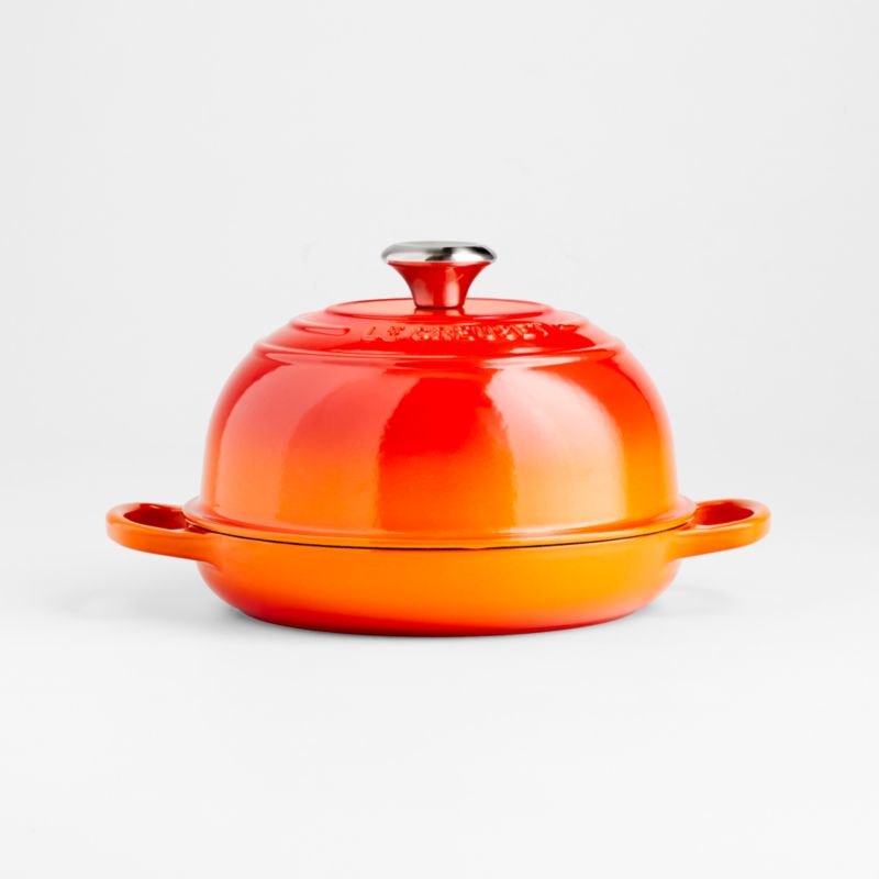 Le Creuset Signature 7.25-Qt. Round Cerise Red Enameled Cast Iron Dutch Oven  with Lid + Reviews, Crate & Barrel