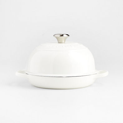 View Le Creuset ® 9.5" White Enameled Cast Iron Bread Oven details