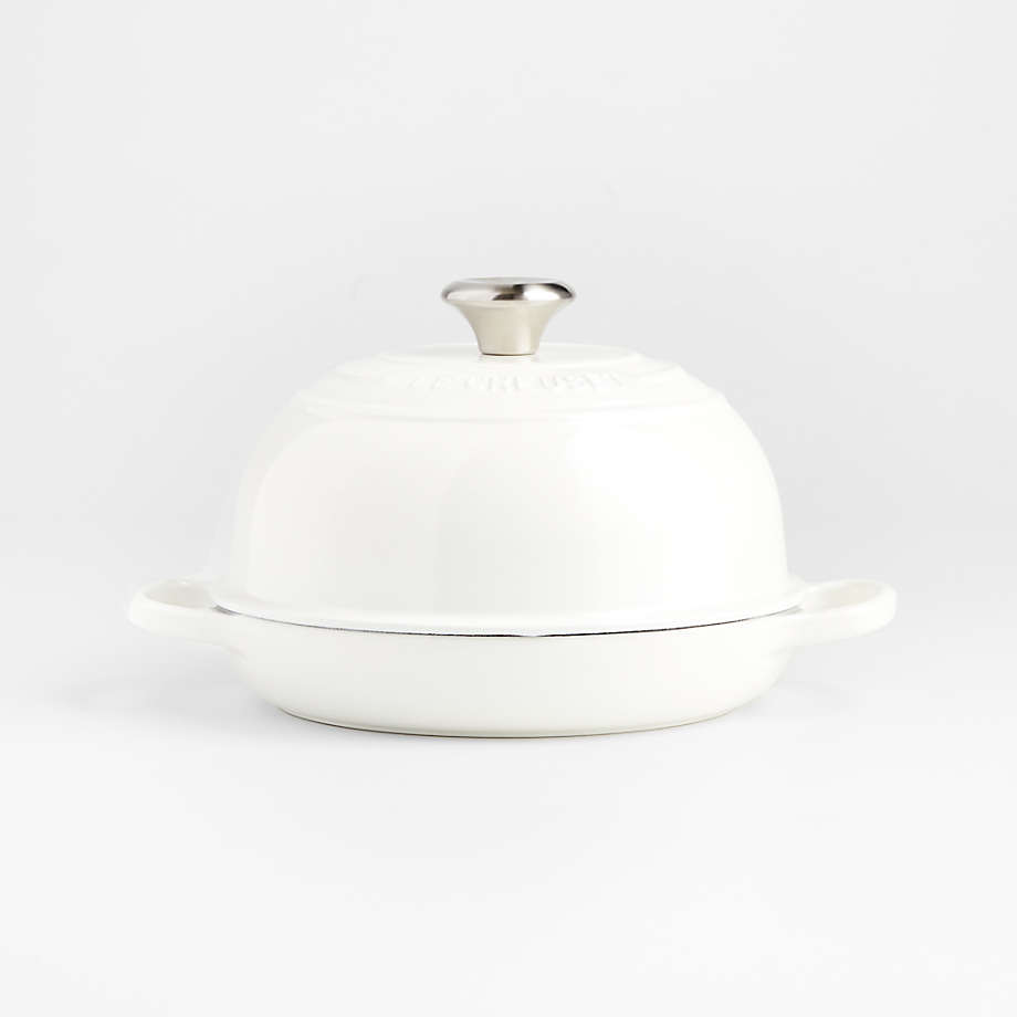 Le Creuset 9.5" White Enameled Cast Iron Bread Oven + Reviews | Crate & Barrel
