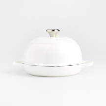Le Creuset 9.5" White Enameled Cast Iron Bread Oven + Reviews | Crate & Barrel
