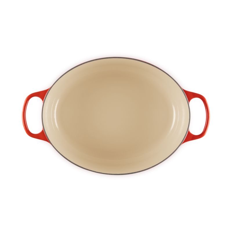 Le Creuset ® Signature 9.5-Qt. Cerise Enameled Cast Iron Oval Dutch Oven - image 5 of 8