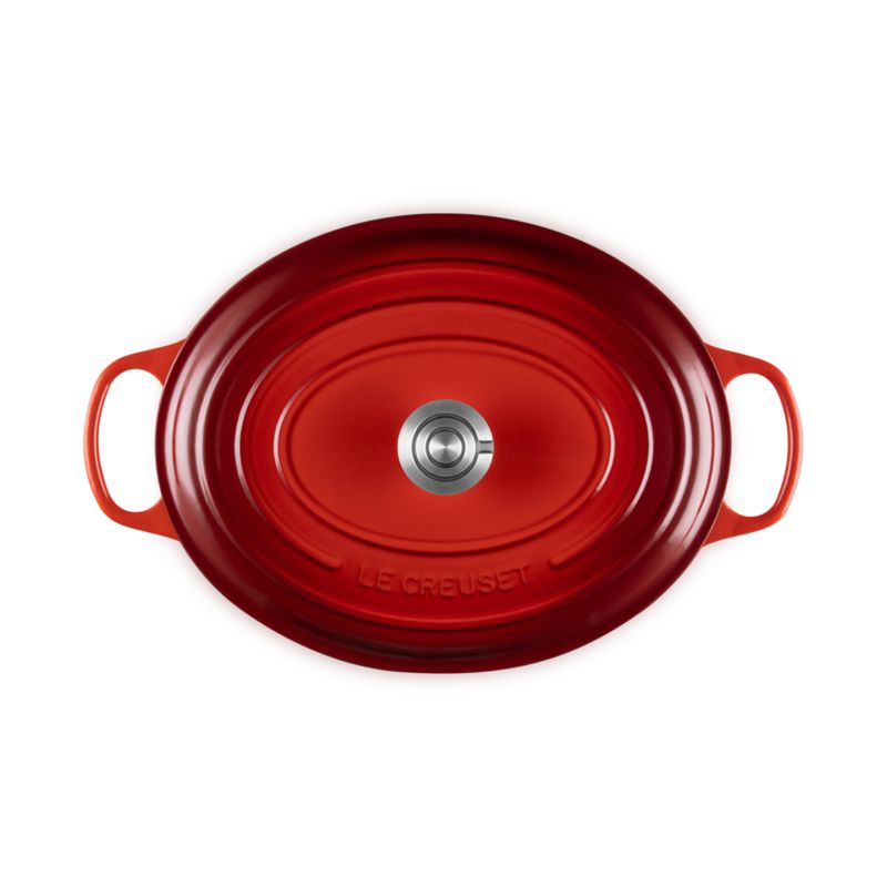 Le Creuset ® Signature 9.5-Qt. Cerise Enameled Cast Iron Oval Dutch Oven - image 1 of 8