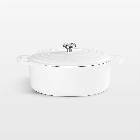 Le Creuset ® Signature 9.5-Qt. White Enameled Cast Iron Oval Dutch Oven