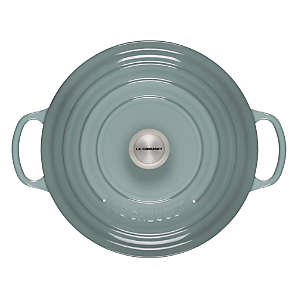 Le Creuset ® Signature Round Cream French Ovens with Lid  Enameled cast  iron cookware, Cool kitchens, Crate and barrel