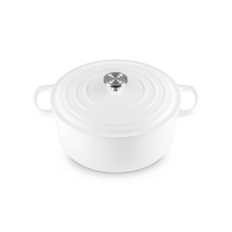 Le Creuset ® Signature 9-Qt. White Enameled Cast Iron Dutch Oven - image 4 of 11